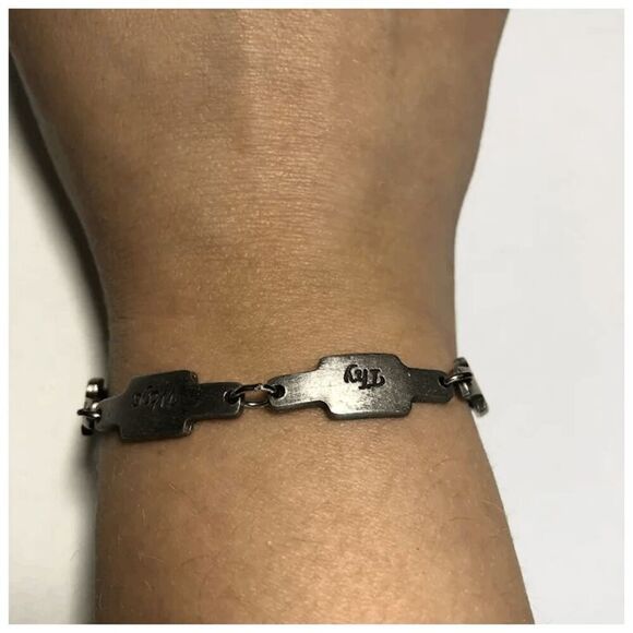 Vintage Christian “In All Thy Ways Acknowledge Him” 8” Pewter Bracelet - Picture 6 of 6